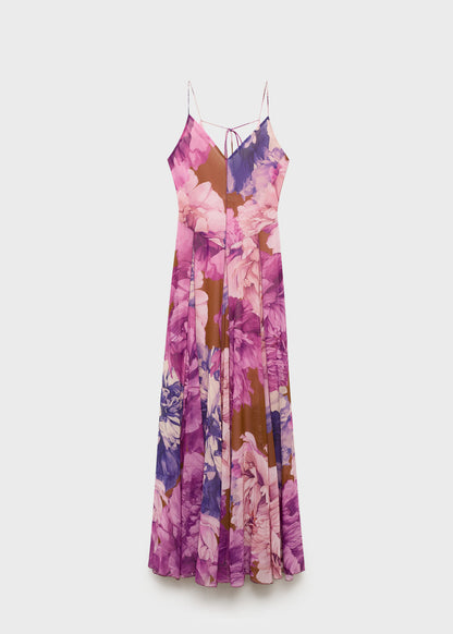 Floral Godet Dress