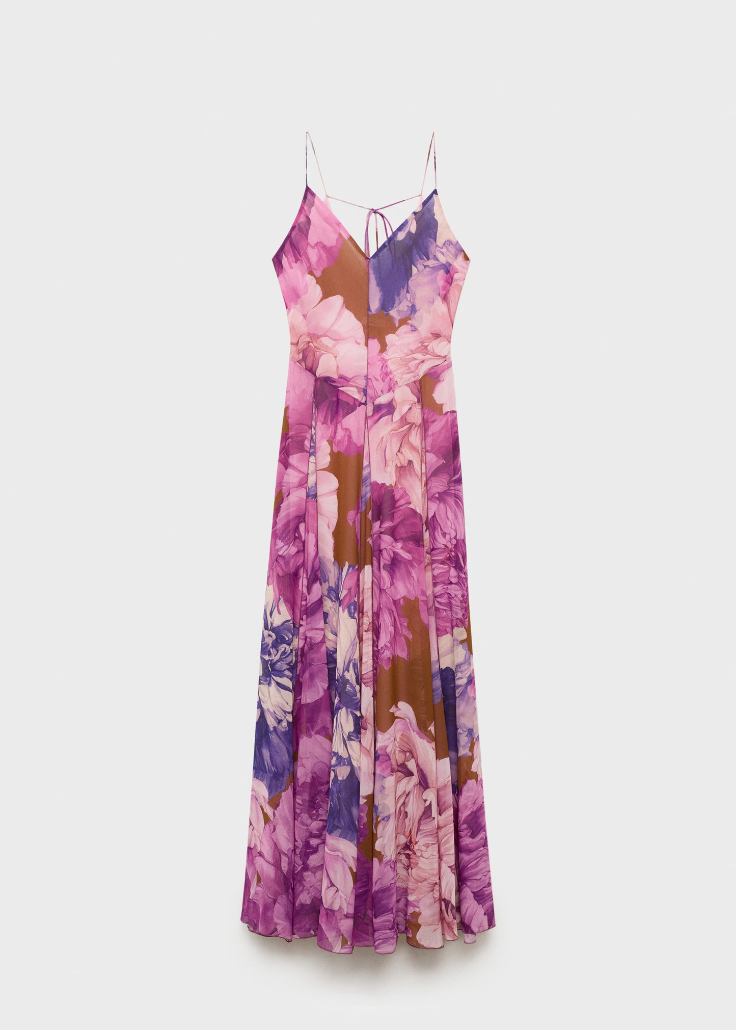 Floral Godet Dress