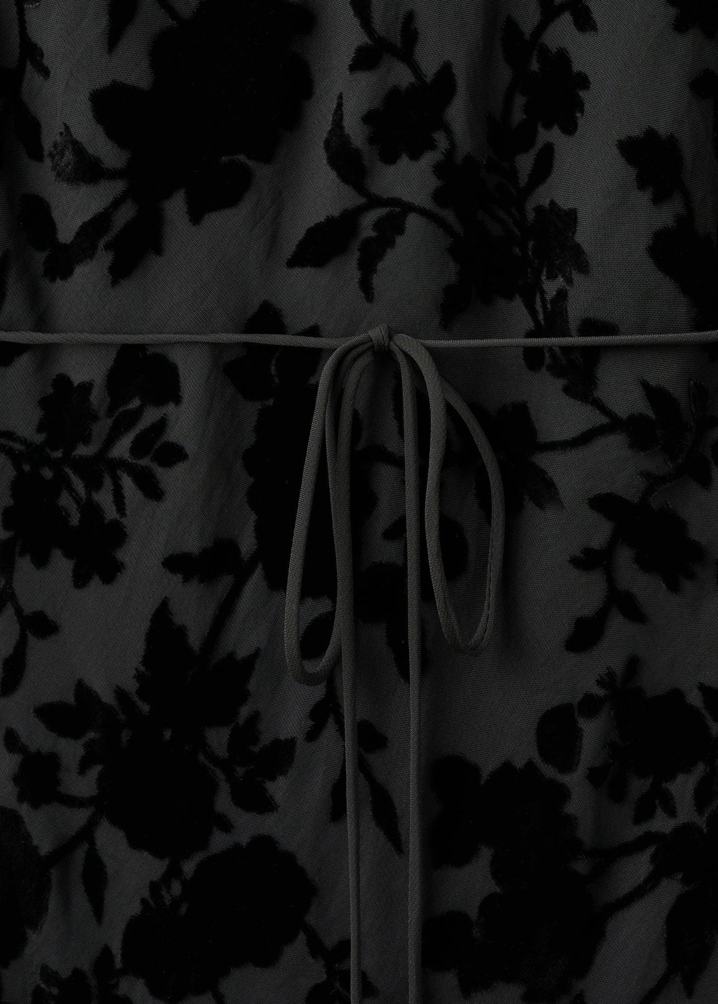 Floral Jacquard Dress With Bell Sleeves