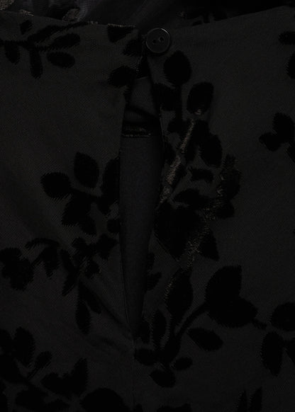 Floral Jacquard Foulard Dress