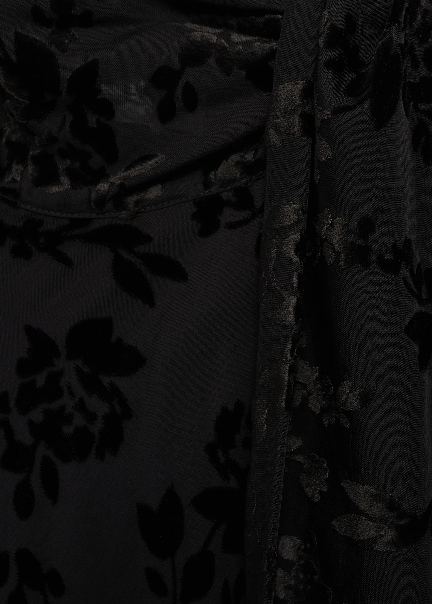 Floral Jacquard Foulard Dress