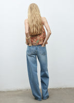 Floral Pleated Blouse