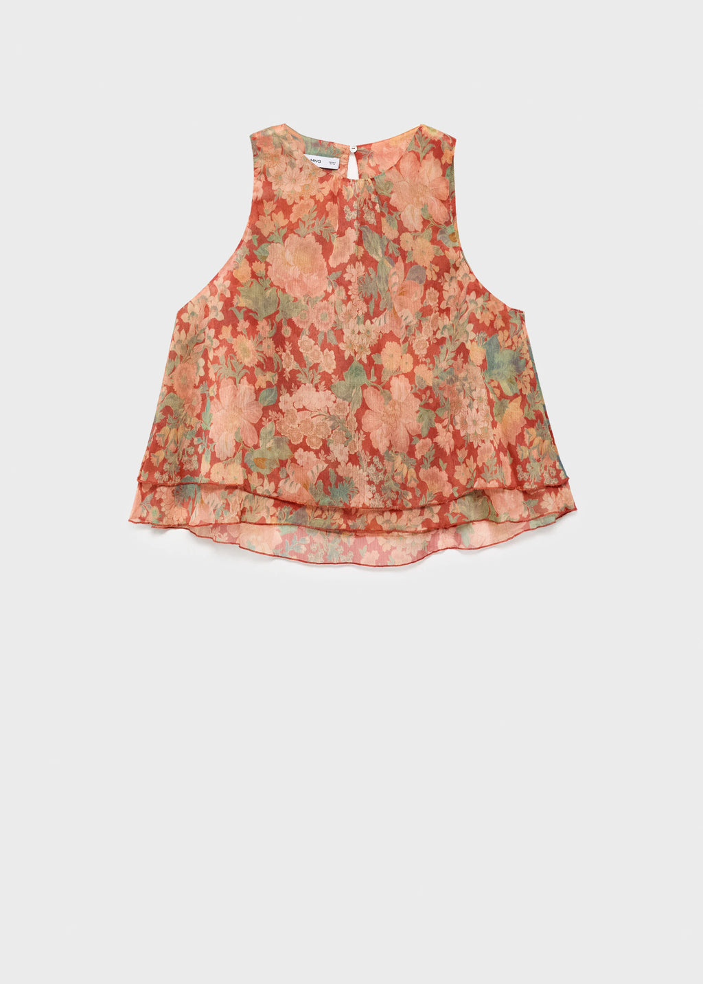 Floral Pleated Blouse