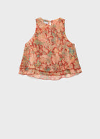 Floral Pleated Blouse