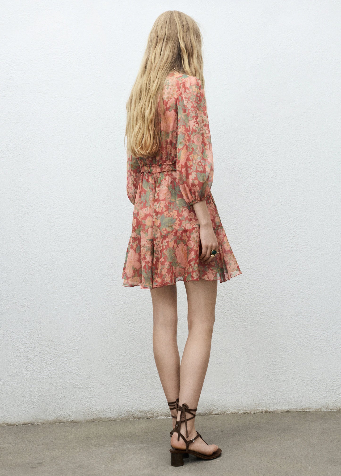 Floral Puff Sleeve Dress
