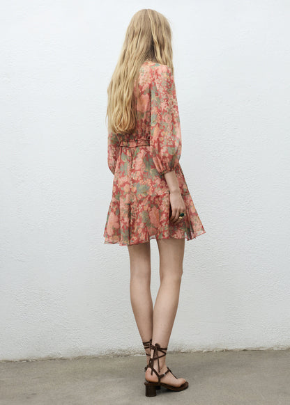 Floral Puff Sleeve Dress