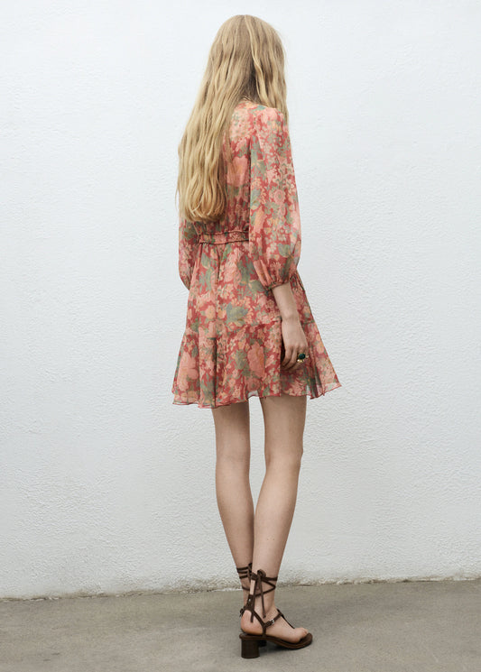 Floral Puff Sleeve Dress