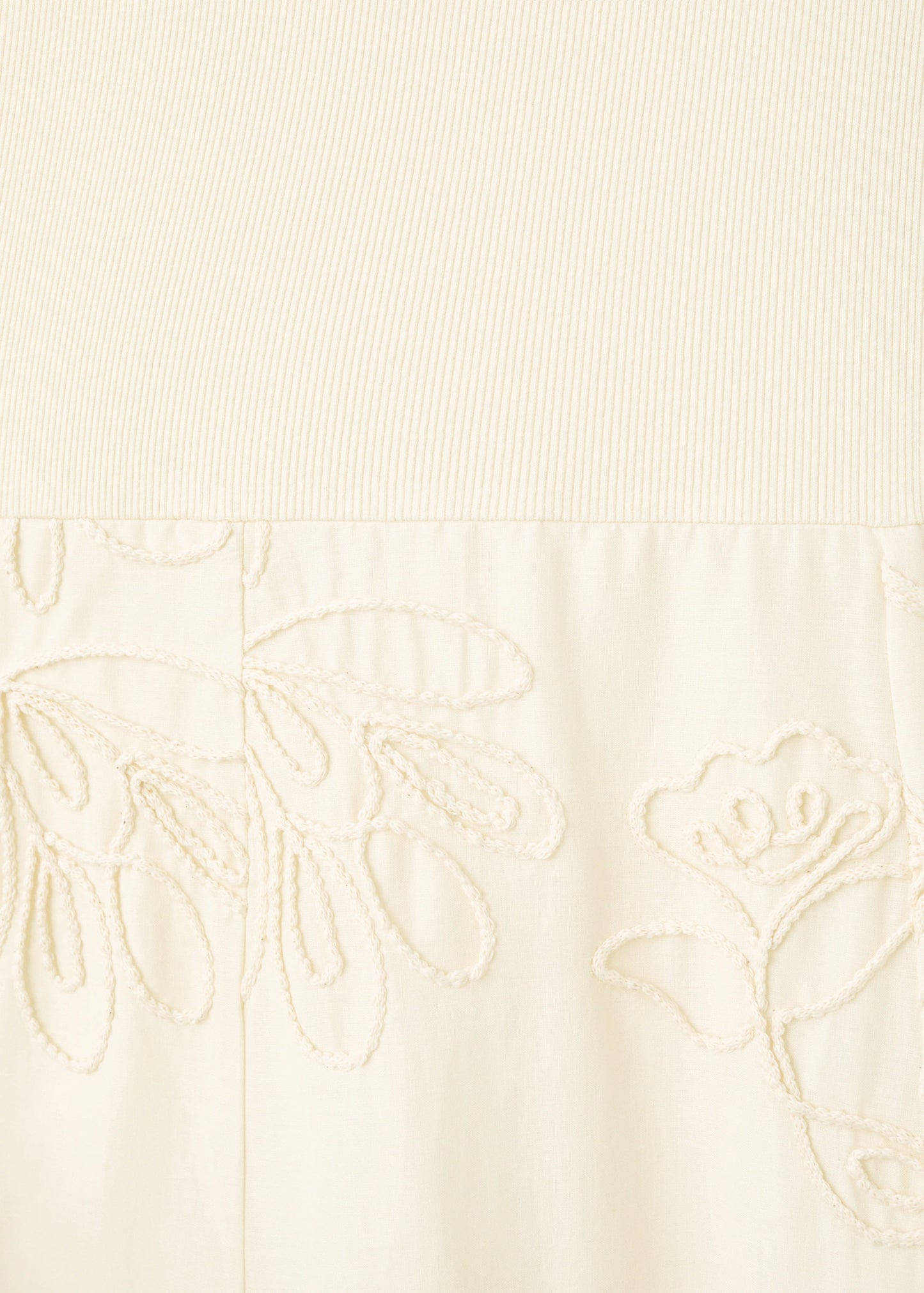 Floral Embroidered Combined Dress