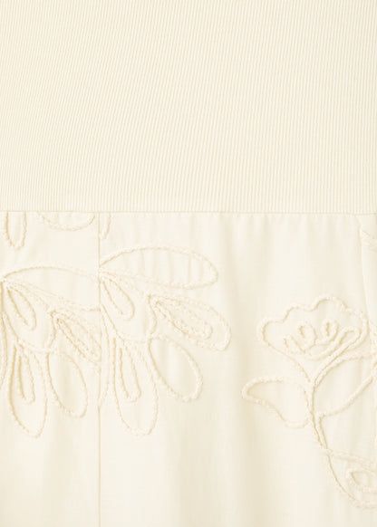 Floral Embroidered Combined Dress