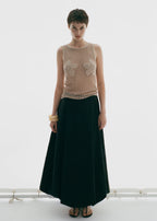 Floral Embroidered Crochet Top