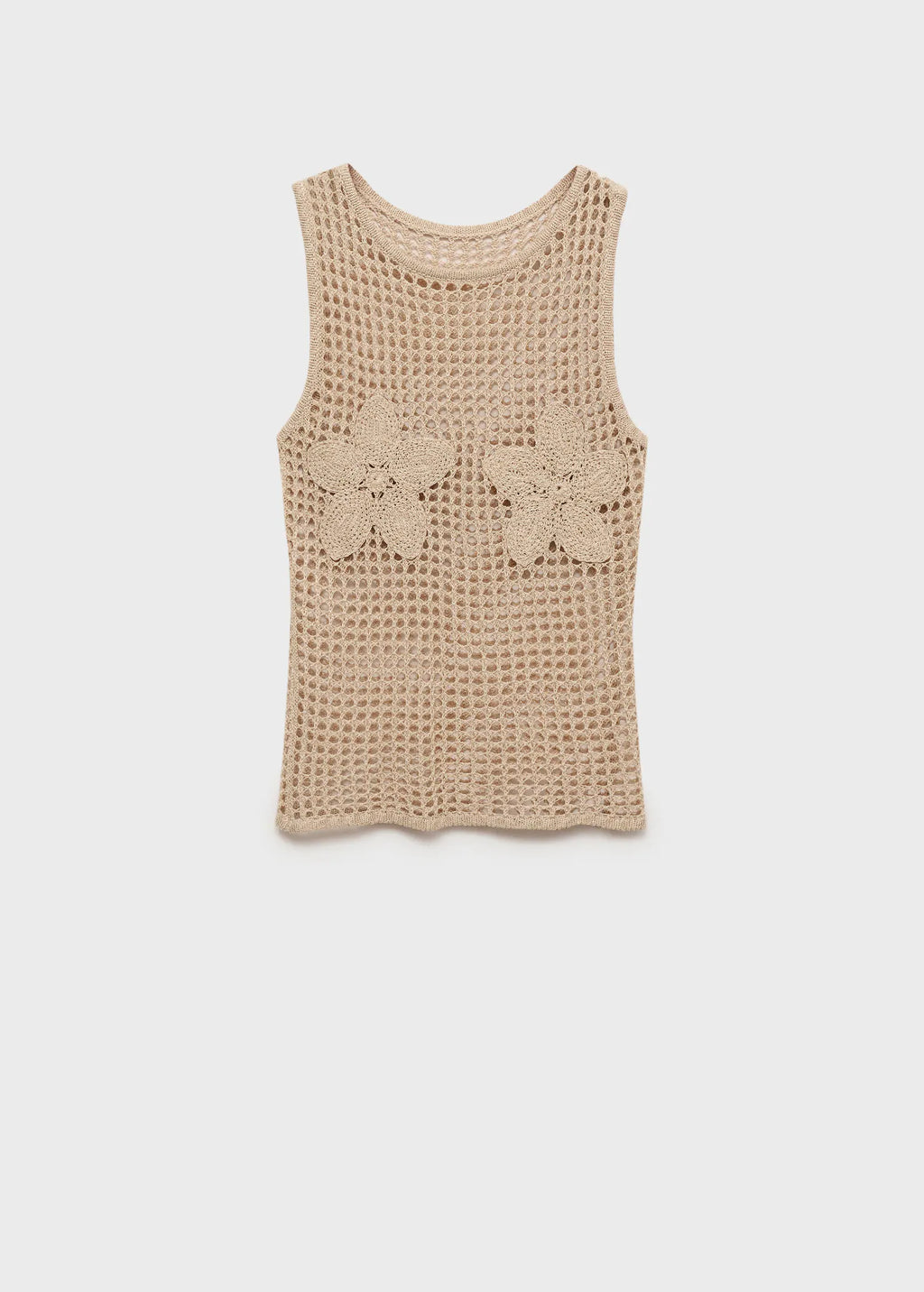 Floral Embroidered Crochet Top