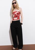 Floral Print Bandeau Top