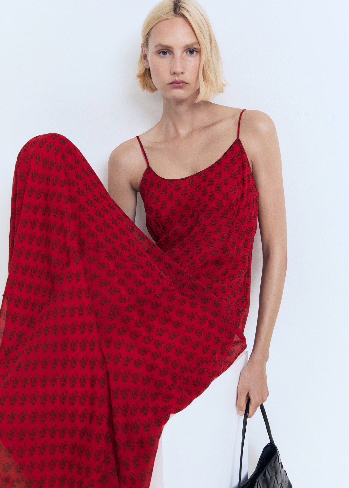 Floral Print Chiffon Dress