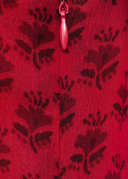 Floral Print Chiffon Dress