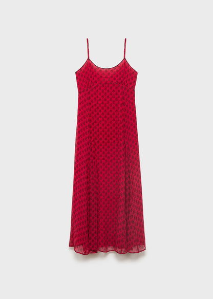 Floral Print Chiffon Dress