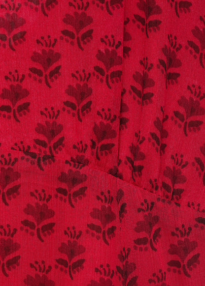 Floral Print Chiffon Dress