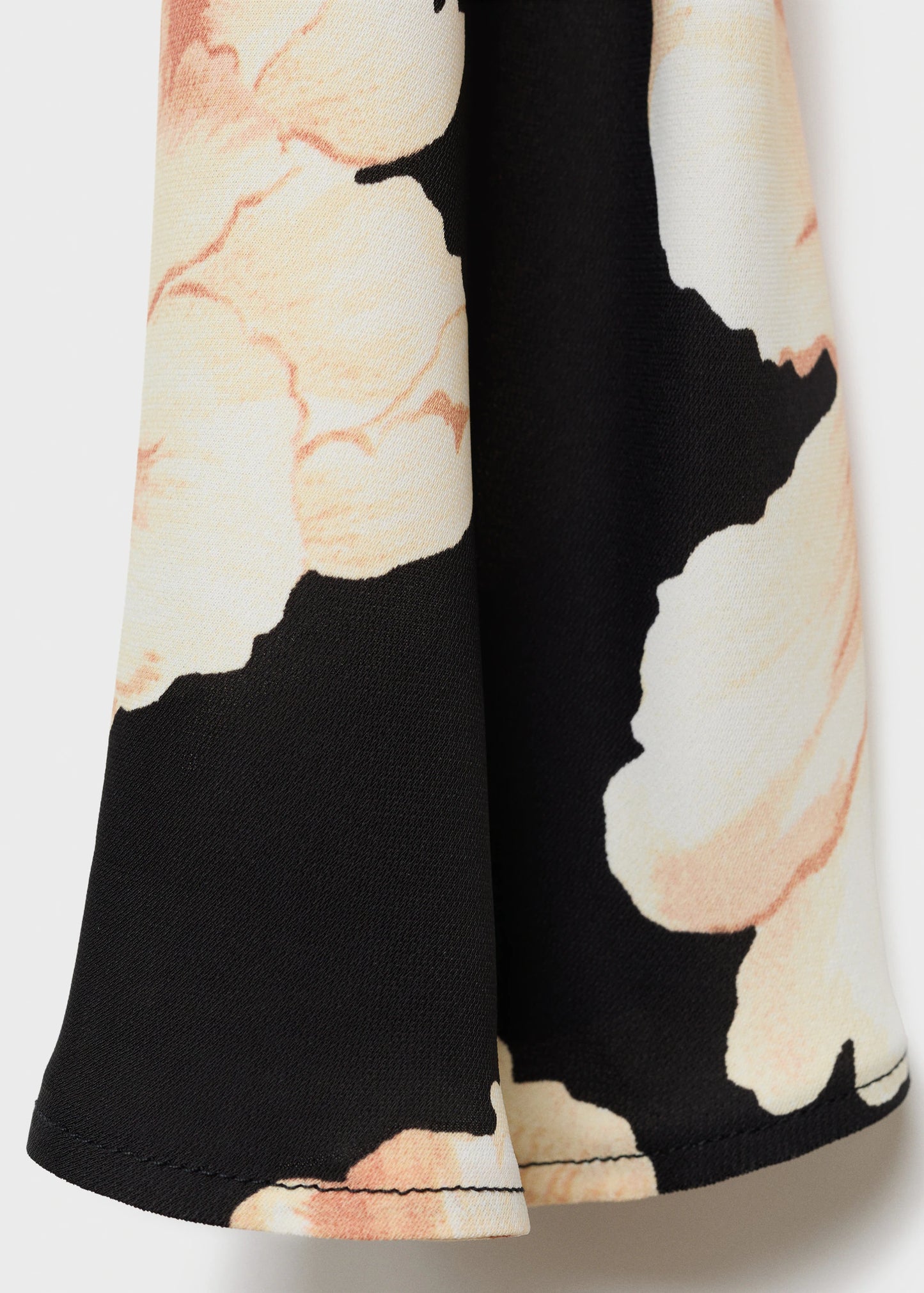 Floral Print Dress With Bell Sleeves