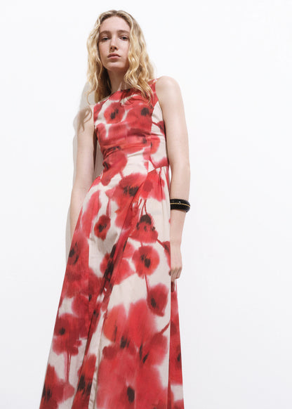 Floral Print Flared Dress