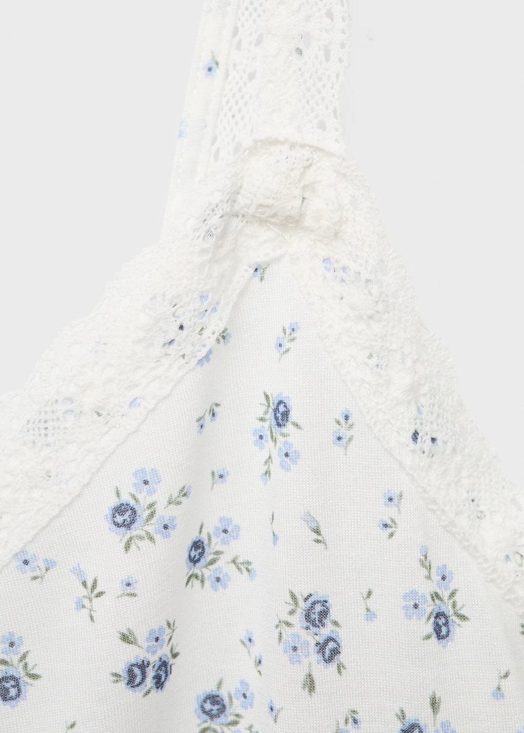 Floral Print Lace Nightdress