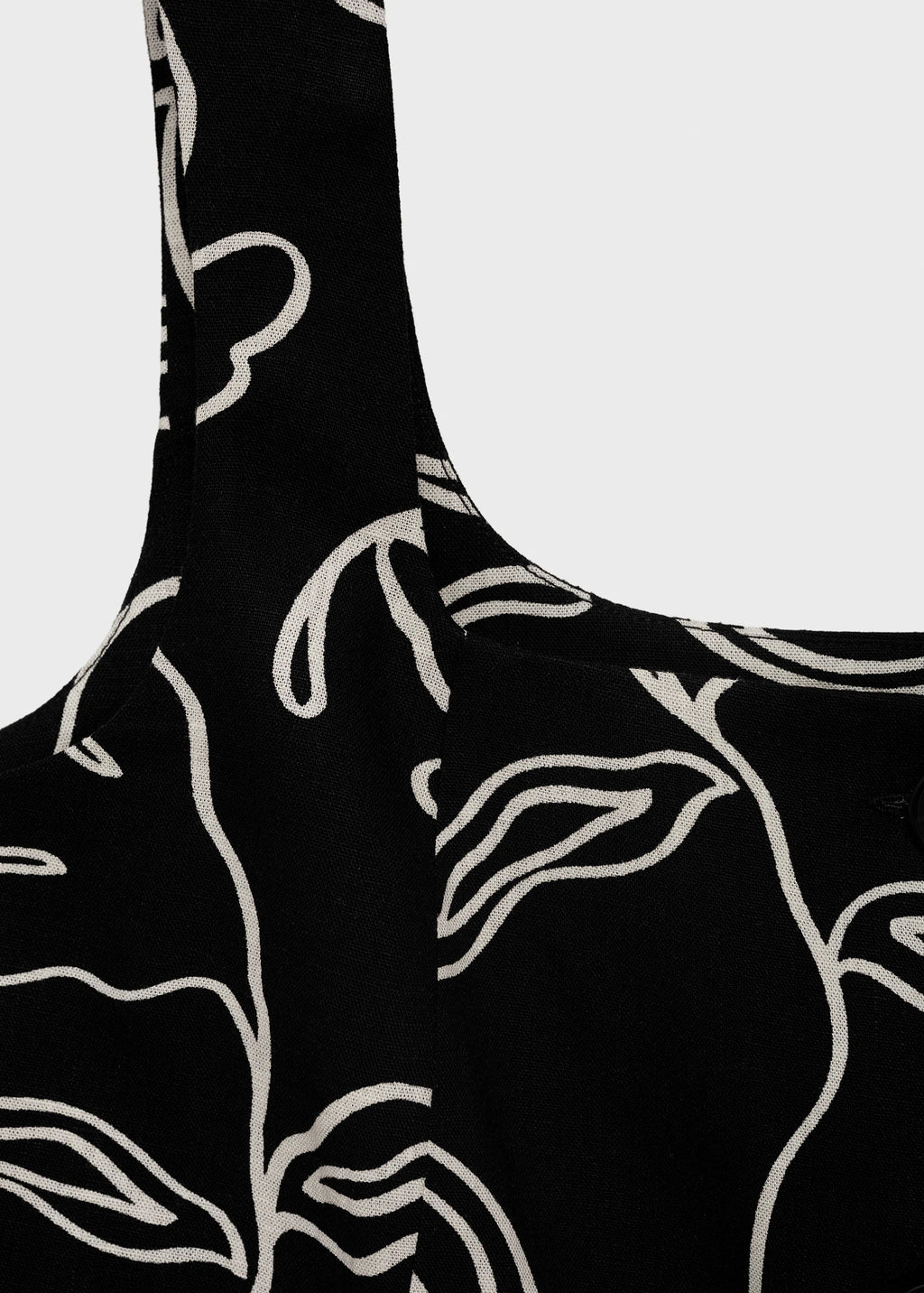 Floral Print Linen Suit Waistcoat