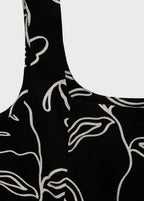 Floral Print Linen Suit Waistcoat