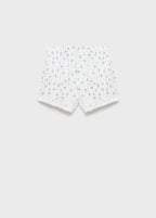 Floral Print Pyjama Shorts With Lace Trim