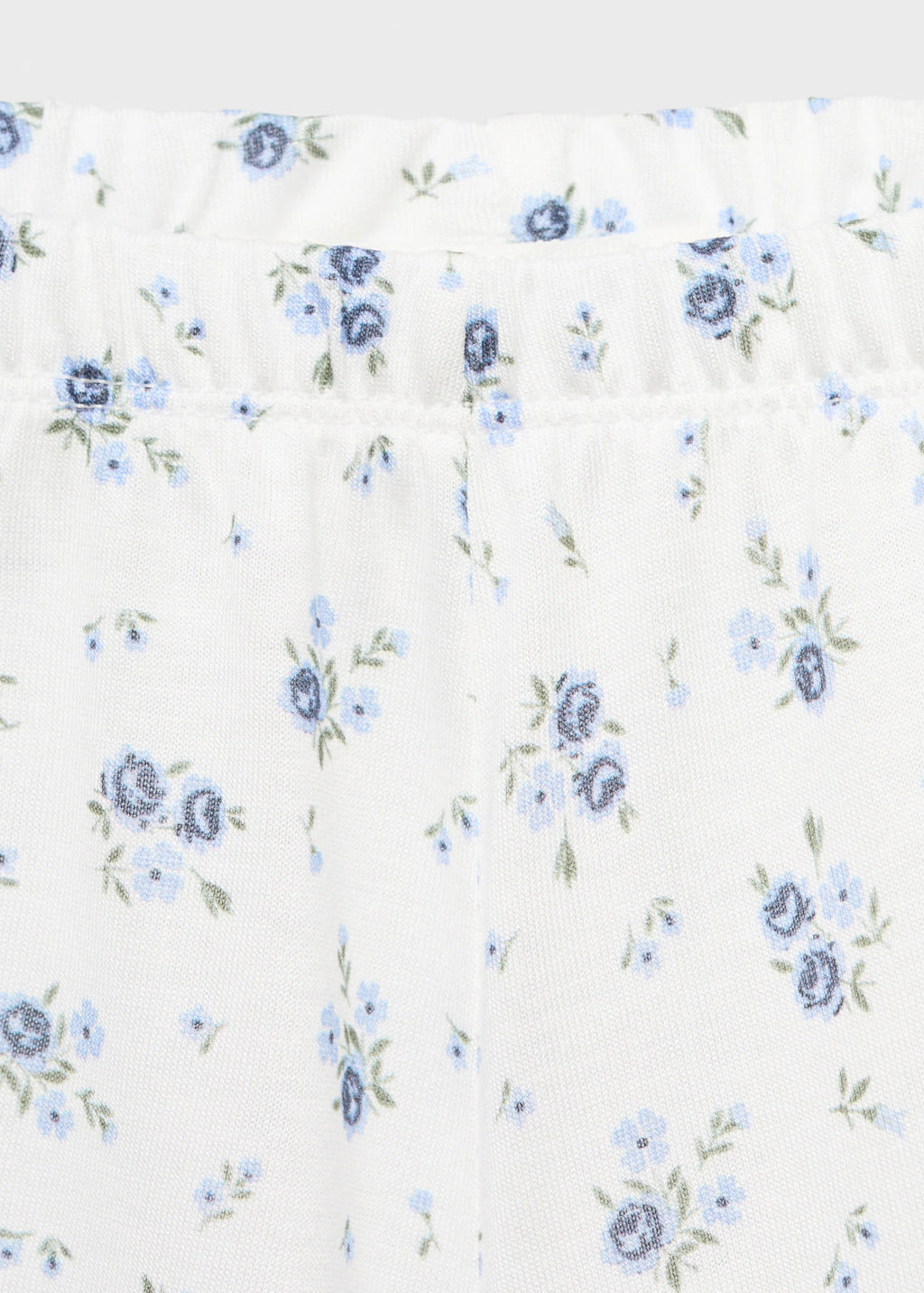 Floral Print Pyjama Shorts With Lace Trim