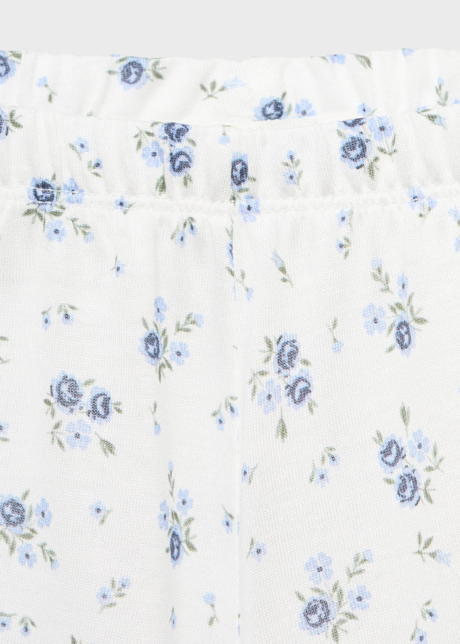 Floral Print Pyjama Shorts With Lace Trim