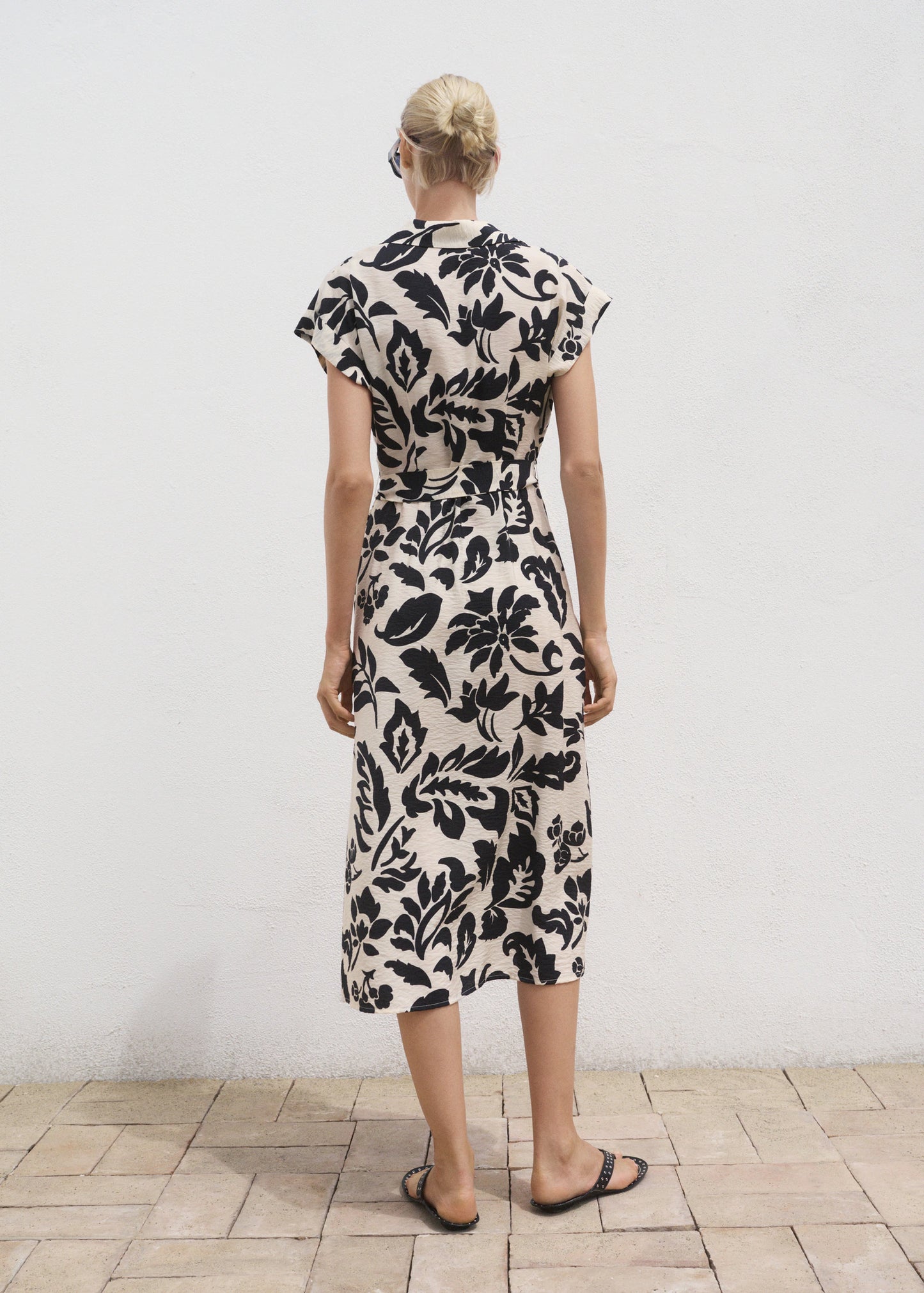 Floral Print Shirt Style Dress