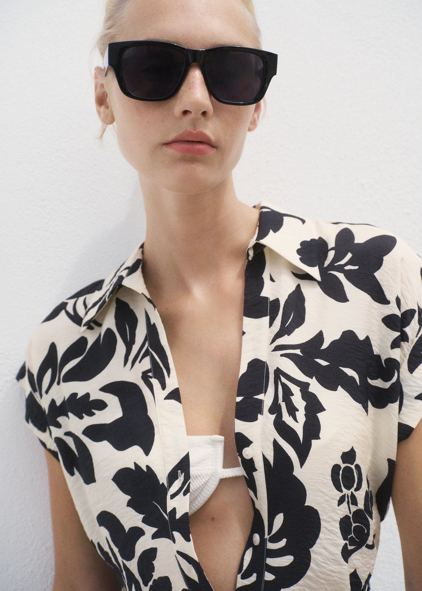 Floral Print Shirt Style Dress