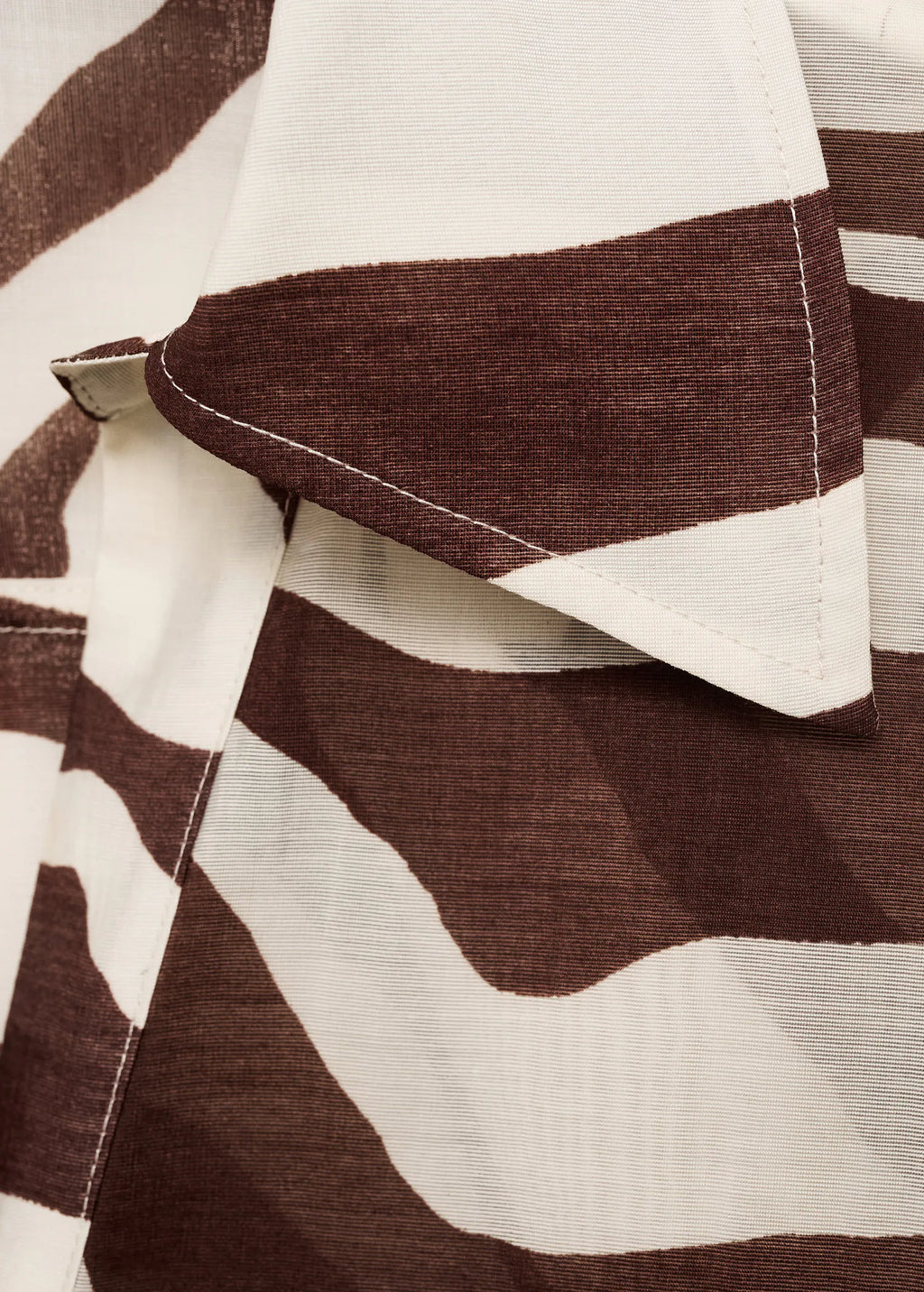 Flowy Zebra Printed Shirt