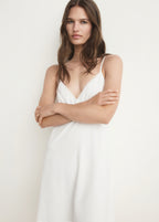 Fluid Cotton Nightdress With Lace Detailing