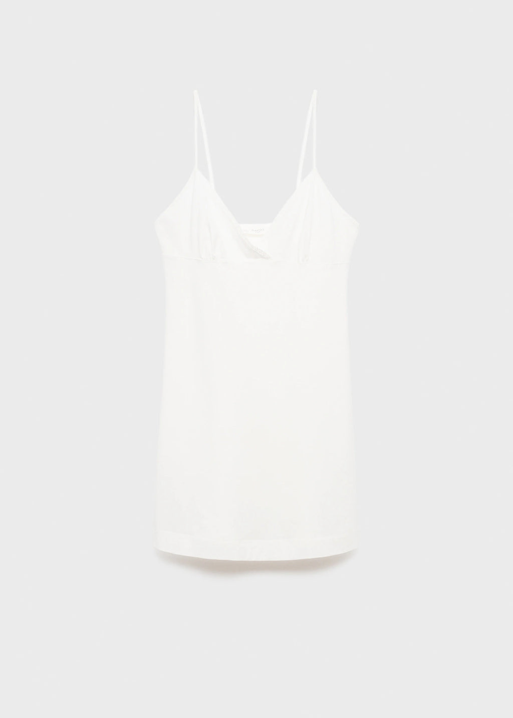 Fluid Cotton Nightdress With Lace Detailing