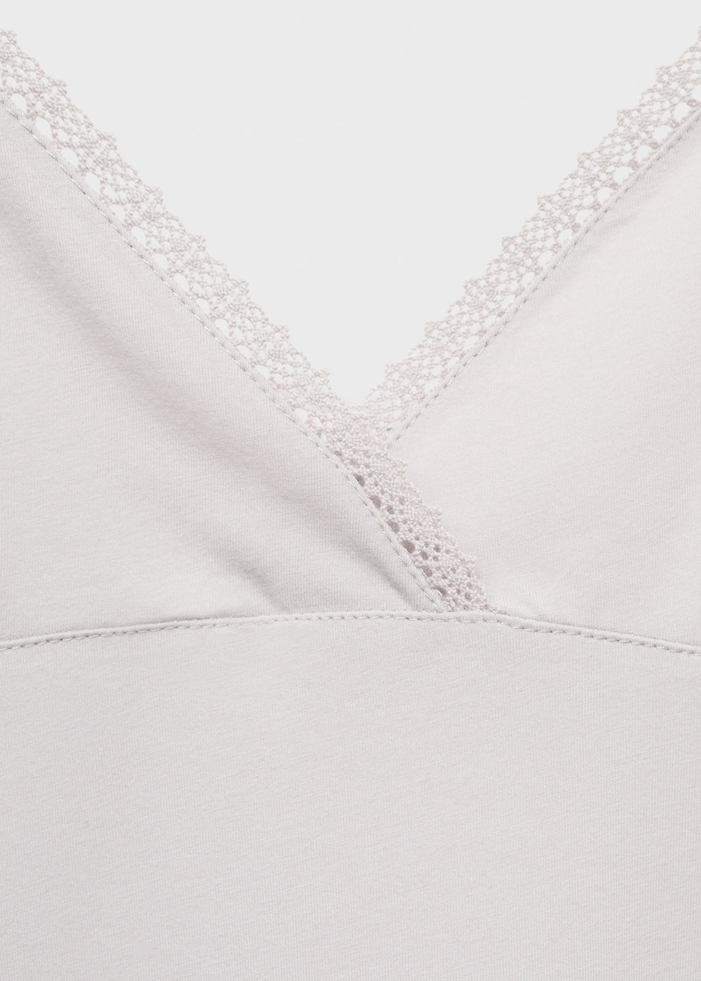 Fluid Cotton Nightdress With Lace Detailing