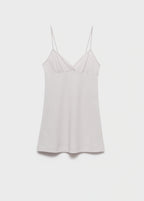 Fluid Cotton Nightdress With Lace Detailing