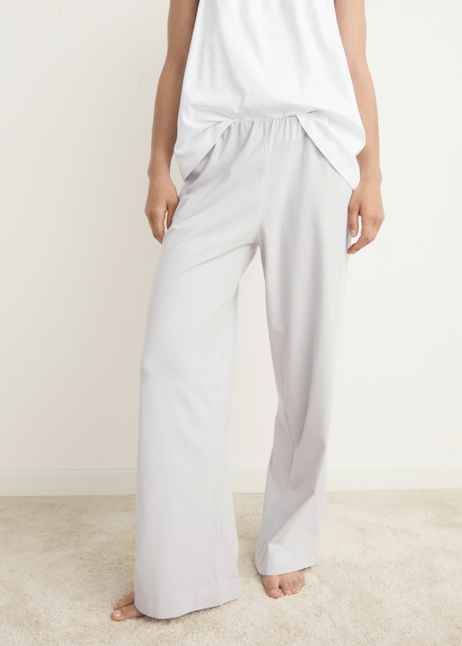 Fluid Cotton Pyjama Bottoms