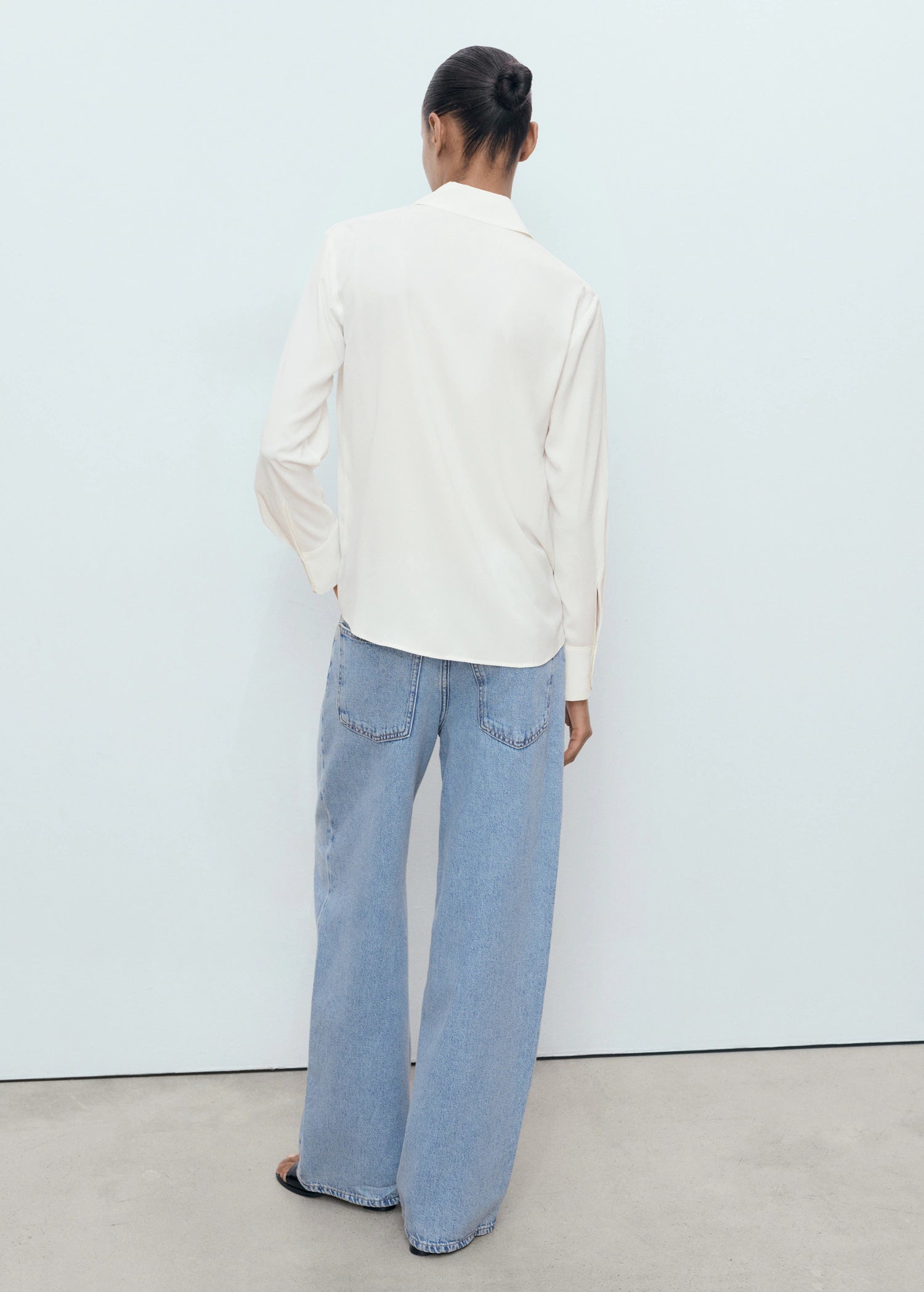 Fluid Long Sleeved Blouse