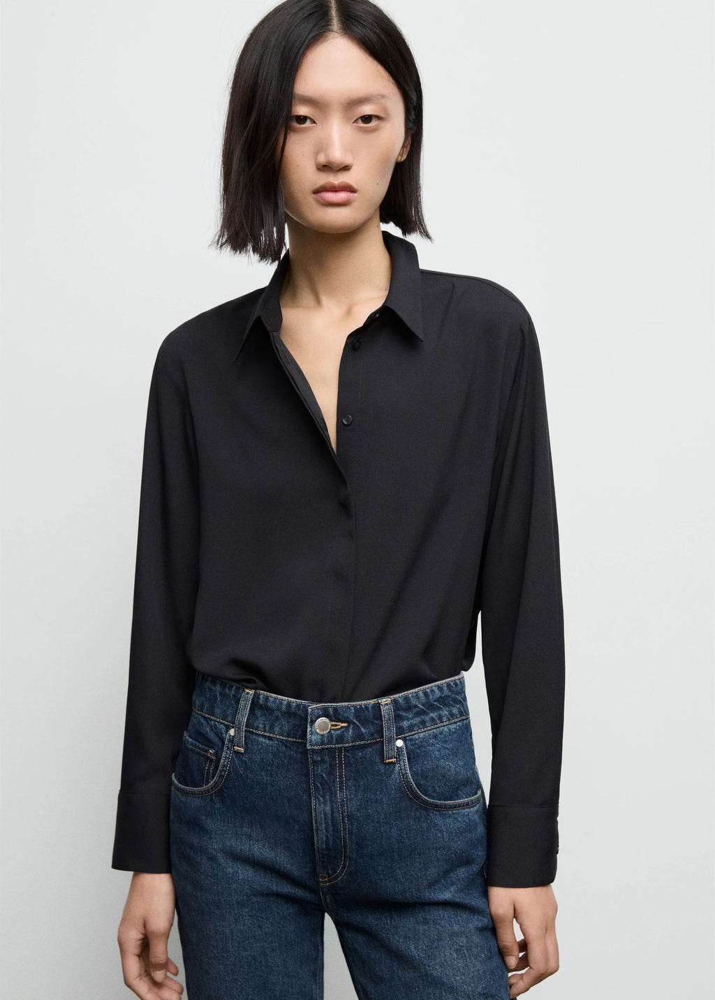 Fluid Long Sleeved Blouse