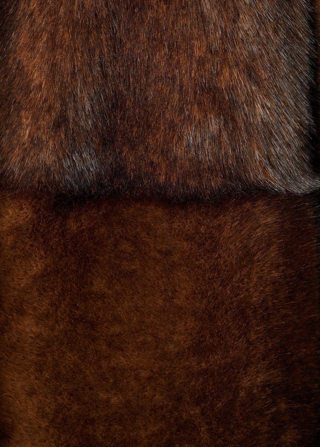 Fur Effect Coat With Shirt Collar