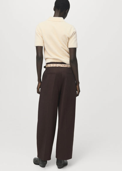 Fur Effect Polo Neck Sweater