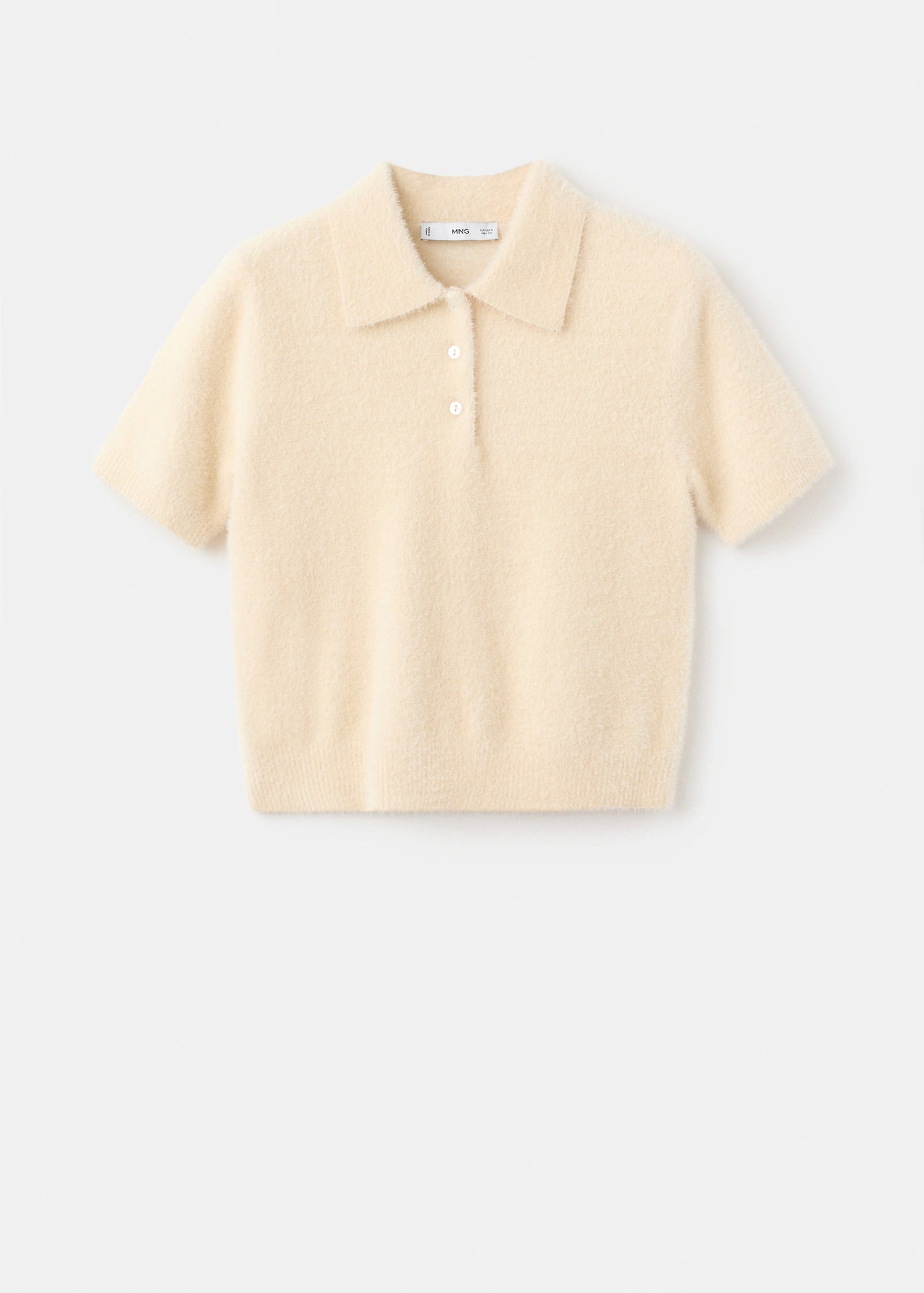 Fur Effect Polo Neck Sweater