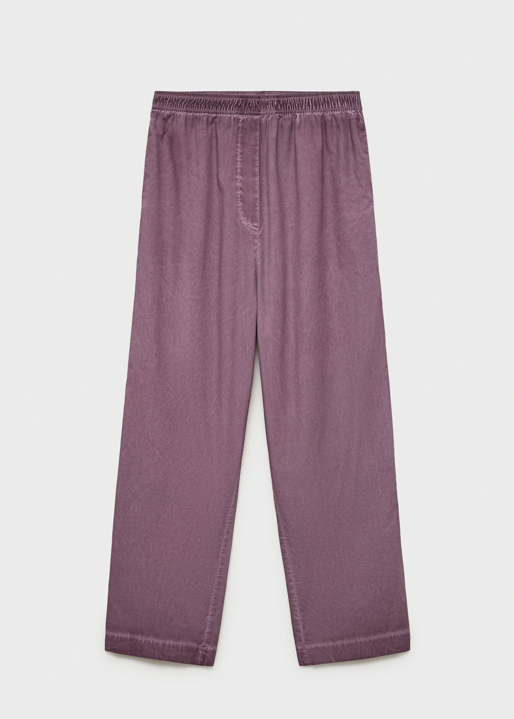Garment Dyed Cotton Long Trousers
