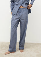 Garment Dyed Cotton Long Trousers