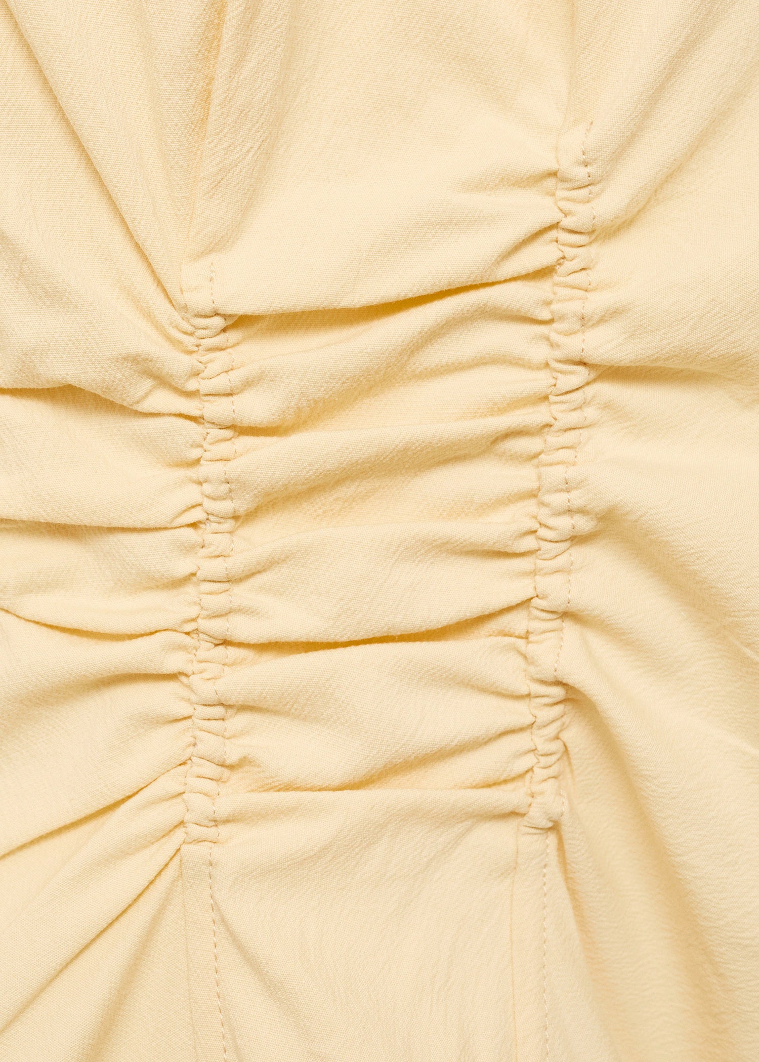 Gathered Cotton Blouse