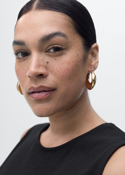 Gathered Cotton Midi Dress