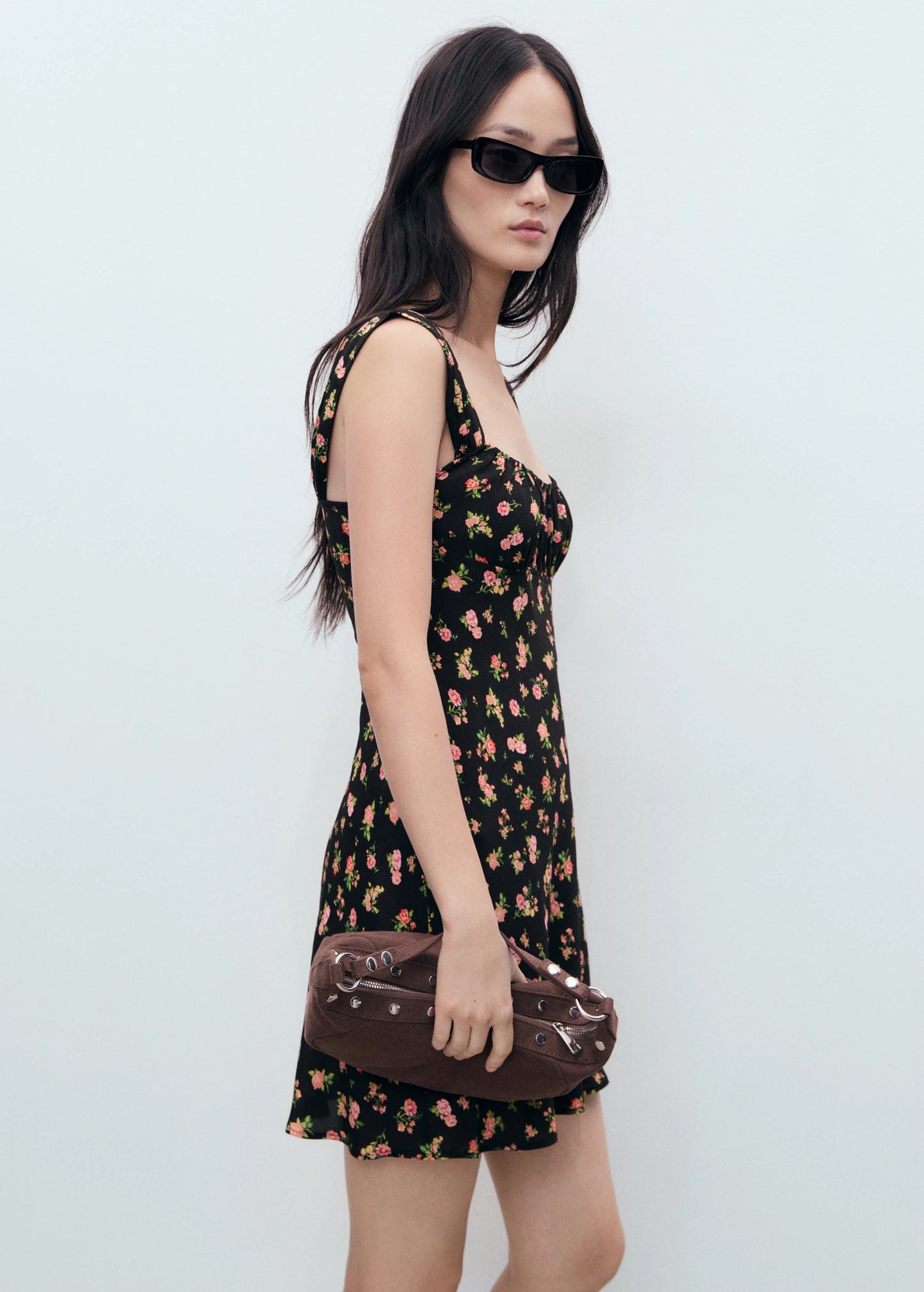 Gathered Neckline Dress