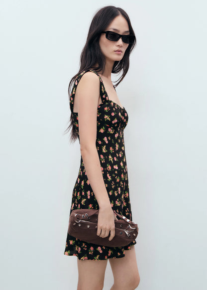 Gathered Neckline Dress