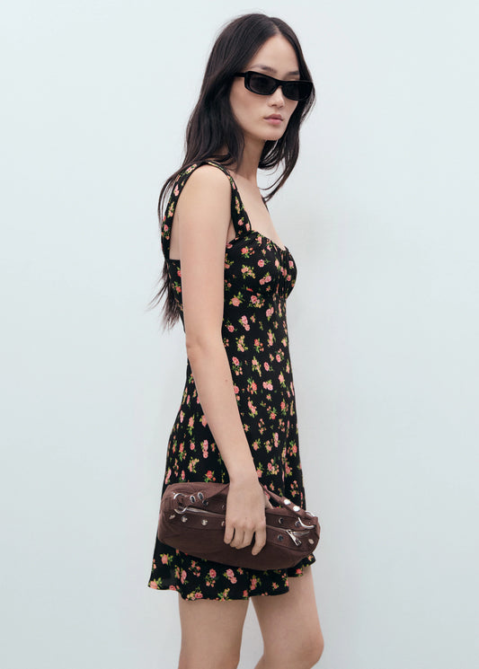 Gathered Neckline Dress