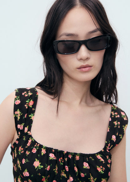 Gathered Neckline Dress