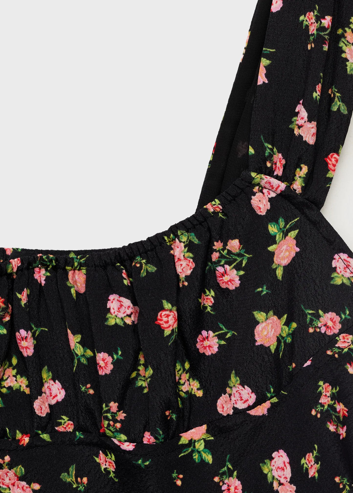 Gathered Neckline Dress